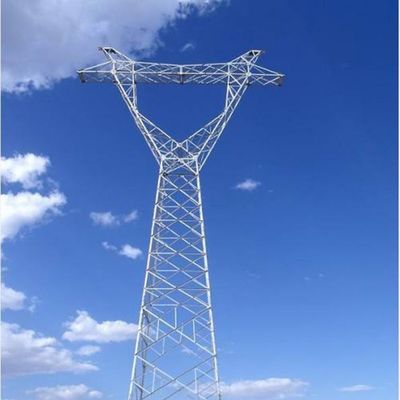 110KV 220KV Galvanizzato a caldo Grandi torri di linee elettriche Torre elettrica ad alta tensione