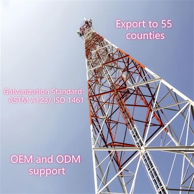 Torre a reticolo autoappoggiante di 30 m per la comunicazione Torre GSM in acciaio angolare