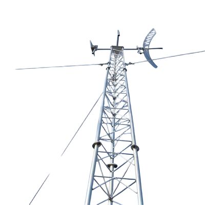 Torre di comunicazione a microonde in acciaio tubolare 20- 80M 3 gambe