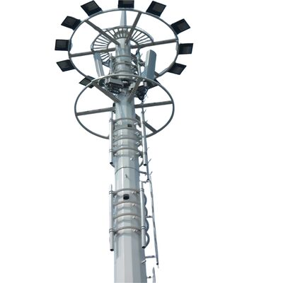 Antenna della stazione base galvanizzata 5G Wifi della torre unipolare delle telecomunicazioni di 15 20 30 45 50M