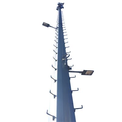 10M 30M 45M 60M Compatto Monopole galvanizzato a scarico caldo Torre 5G Wifi Telecom Antenna di comunicazione sul tetto