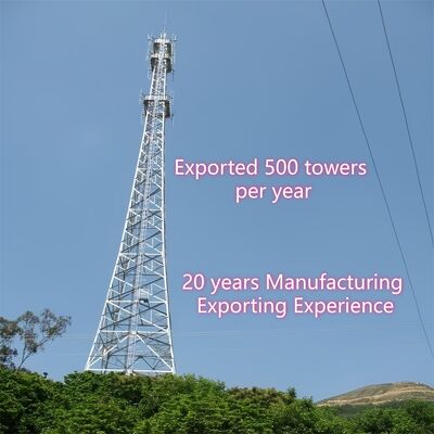 20 30 40M 3 Leg Tubulare di acciaio senza soluzione di continuità ISP Internet 5G Wifi Bts Telecommunication Tower