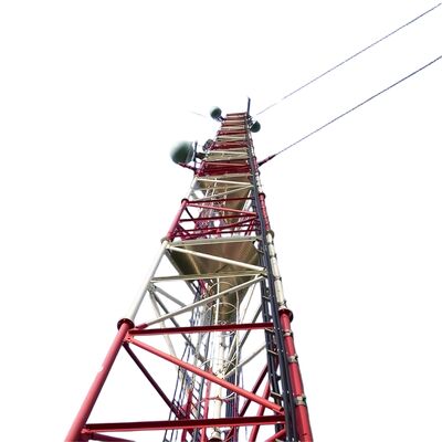 3 gambe filo galvanizzato resistente acciaio 30 40 50 65m 4G 5G Wifi Satellite Radio Telecommunication Tower