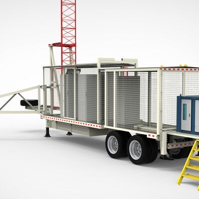 30M Torre telescopica Galvanizzato Acciaio Camion montato Antenna di comunicazione 40M/S Resistenza al vento ISO certificato