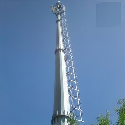 Monopole Tower torre di telecomunicazione progettata con resistenza alla tensione che va da 360 a 630 megapascal per una maggiore durata