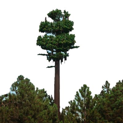 Torre dell'albero bionica ad alta resistenza di acciaio camuffata per la copertura del segnale 5G nell'area panoramica