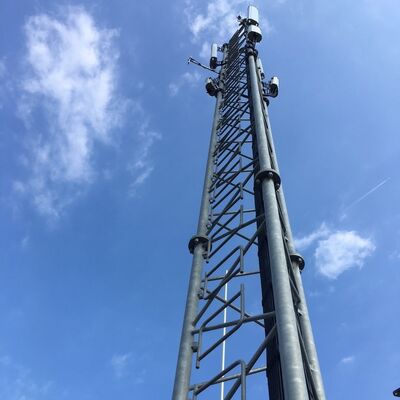 17 27 37M 3 Gambe Tubolare Acciaio Zincato Multi Banda Esterno 5G 4G Microonde TV Segnale Comunicazione Mastro