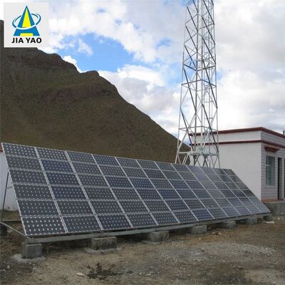 15 22 38M Torre per telecomunicazioni a reticolo solare off-grid angolare a 4 gambe con acciaio zincato e batteria di riserva per comunicazioni di emergenza