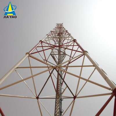 Torre per telecomunicazioni con tubo a 3 gambe resistente alle vibrazioni da 40 m per la comunicazione della stazione
