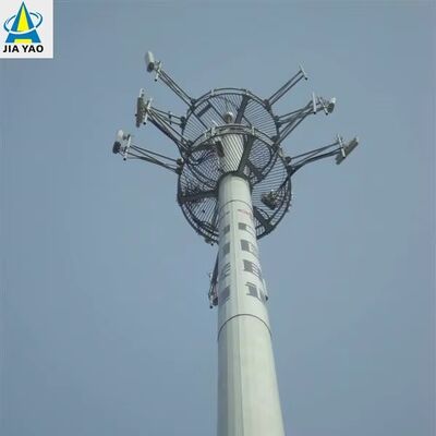 Piattaforma monopolare per telecomunicazioni personalizzata zincata a caldo per il progetto di espansione dell'antenna