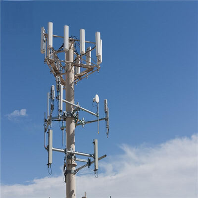 Supporto sul tetto della torre unipolare in acciaio 20M Q355 per la distribuzione 5G dell'edificio per uffici