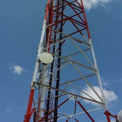 Radio triangolare ad alta risoluzione Telecom 3 gambe Torre di acciaio tubolare 40M/S
