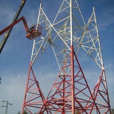 Rete Wifi mobile 4G 5G GSM segnale radio 4 Leg Angle Steel Telecom Tower Telecomunicazioni