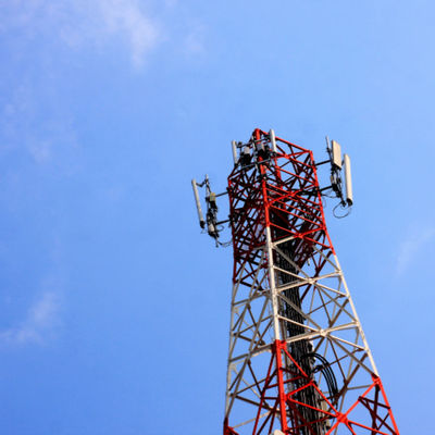Rete Wifi mobile 4G 5G GSM segnale radio 4 Leg Angle Steel Telecom Tower Telecomunicazioni