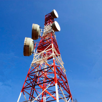 Rete Wifi mobile 4G 5G GSM segnale radio 4 Leg Angle Steel Telecom Tower Telecomunicazioni