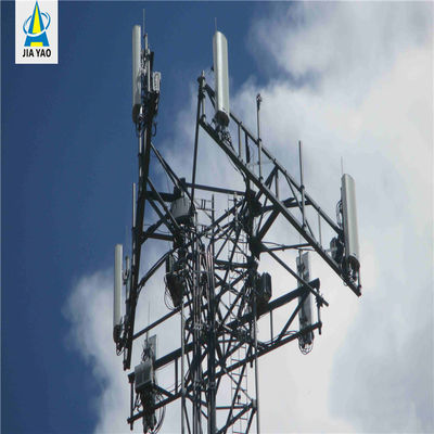Telecomunicazioni Antenna torre mastro 3 gambe / 4 gambe Tubulare torre di antenna autonoma