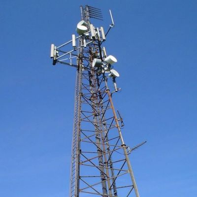 Tubular Telecom Steel 3 Legged Tower Rete mobile 4G 5G Segnale Radio Antenna Triangolare Torre di telecomunicazioni &amp; accessori