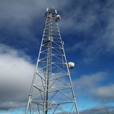 Tubular Telecom Steel 3 Legged Tower Rete mobile 4G 5G Segnale Radio Antenna Triangolare Torre di telecomunicazioni &amp; accessori