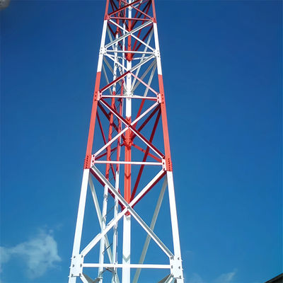 50m Antenna a microonde Torre autoportante di reticolo Disegno a 3 zampe Torre di acciaio per telecomunicazioni