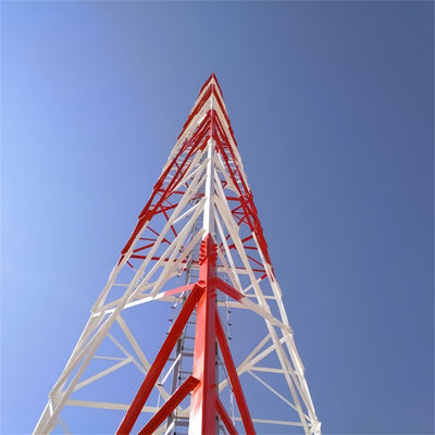 Torre di telecomunicazioni da 40 metri Torre di tubi angolari in acciaio a 3 zampe