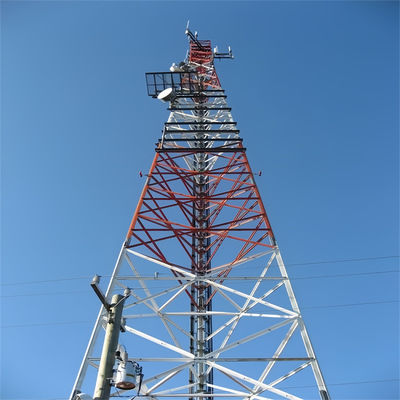 10 - 60 Meter Internet autosufficiente 5G Torre di telecomunicazioni Antenna Torre a 3 zampe
