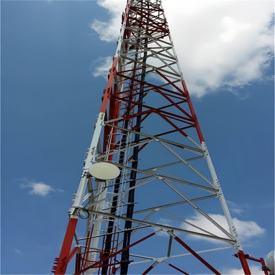 Telefono senza fili a lungo raggio Telecom Torre in acciaio Trasmettitore ricevitore GSM Torre in acciaio reticolare Telecom