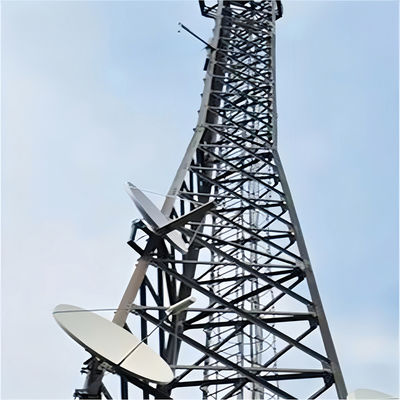 Q255B Q355B Q420B Progettazione Torre angolare in acciaio a 3 zampe Torre di telecomunicazioni