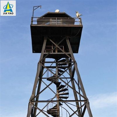 Torre d'osservazione piattaforma angolare in acciaio reticolato