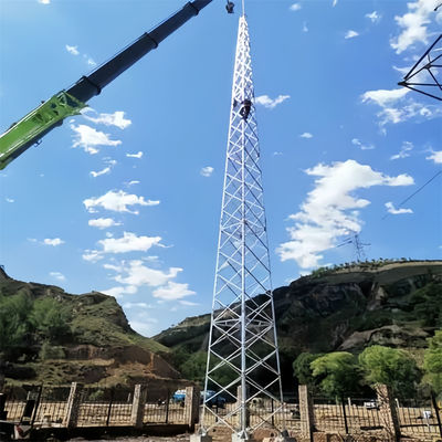 45 60 gradi angolo Telecom antenna torre 3 gamba 4 zampe angolare auto-supporto reticola torre