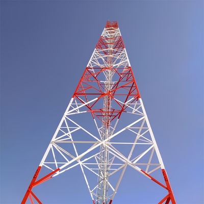 Radio triangolare ad alta risoluzione Telecom 3 gambe Torre di acciaio tubolare 40M/S
