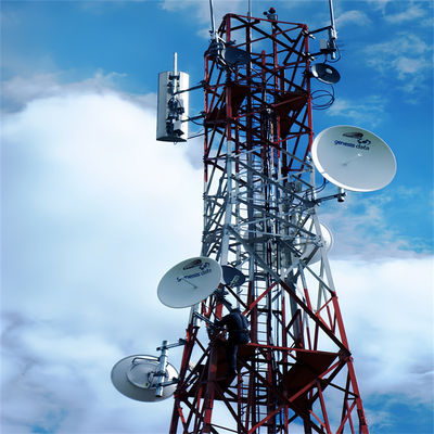 120m Antenna in acciaio galvanizzato a caldo Produttore Radio cellulare reticolo 4 gambe torre angolare in acciaio