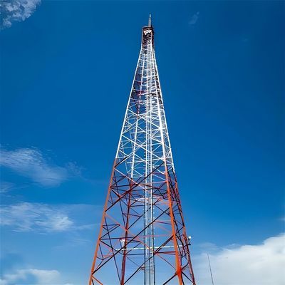 Telecom Shelter Design 60m 4 Legged angolare torre in acciaio angolo reticola radio antenna 4g apparecchiature wireless
