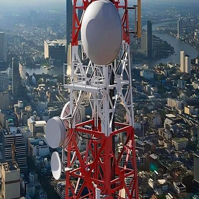24 36 55 72m 4 Leg Steel Lattice Angular Mobile Telecom Tower ASTM A123/ ISO 1461