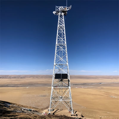 Autonomico In acciaio a reticolo Radio a microonde Wifi Telecomunicazione 4 gambe angolo torre cellulare e reticolo mastro in vendita