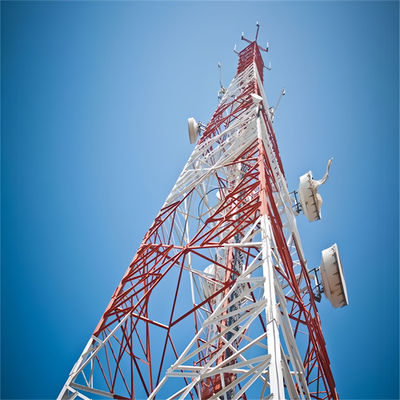 Autonomico In acciaio a reticolo Radio a microonde Wifi Telecomunicazione 4 gambe angolo torre cellulare e reticolo mastro in vendita