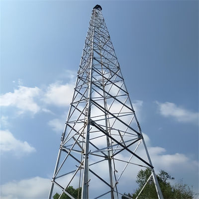 Torre a traliccio in acciaio struttura conica Gsm Telecomunicazioni 4 gambe torre angolare in acciaio