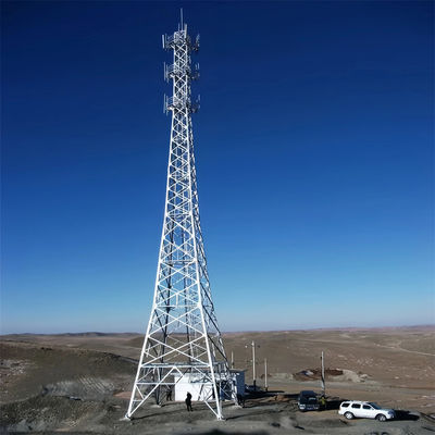 Torre a traliccio in acciaio struttura conica Gsm Telecomunicazioni 4 gambe torre angolare in acciaio