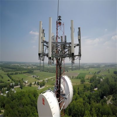 25 35 45 55 60 m Base autoportante Trasmissione radiofonica Pylon Wifi Ricevitore Acciaio Telecomunicazioni Torre di comunicazione a quattro zampe