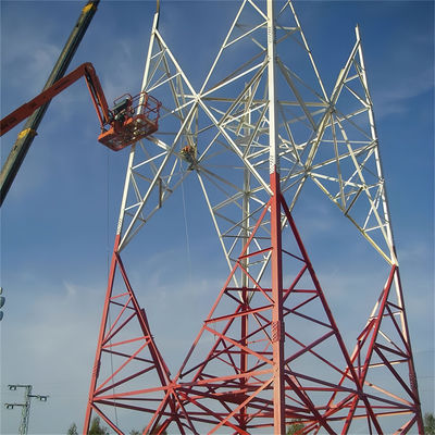 25 35 45 55 60 m Base autoportante Trasmissione radiofonica Pylon Wifi Ricevitore Acciaio Telecomunicazioni Torre di comunicazione a quattro zampe