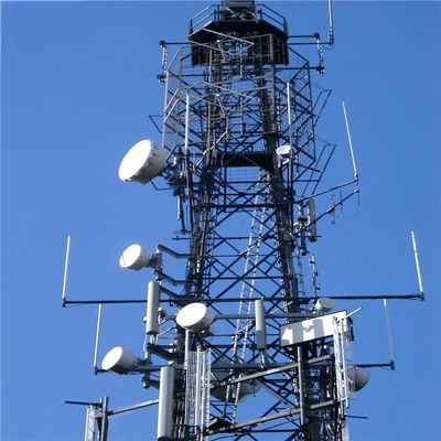 60m 4 Leg Galvanizzato Antenna autonoma Torre Angolo di trasmissione Radio a microonde Torre di comunicazione più alta