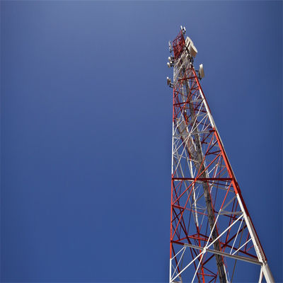 Produttore Pylon in acciaio a 4 zampe 5 km Trasmettitore e ricevitore Wifi reticolare angolare a microonde Torre radio di supporto wireless
