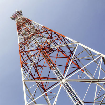 Produttore Pylon in acciaio a 4 zampe 5 km Trasmettitore e ricevitore Wifi reticolare angolare a microonde Torre radio di supporto wireless