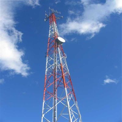 50m Acciaio Energia solare TV satellitare Torre reticolare a microonde Mast 50km Segnale Internet Torre radio telecomunicazioni