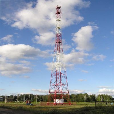 50m Acciaio Energia solare TV satellitare Torre reticolare a microonde Mast 50km Segnale Internet Torre radio telecomunicazioni