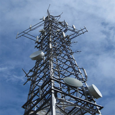 Galvanizzato a caldo 3 /4 Leg Gattice Telecom Tower Tubulare Telecomunicazioni Angolare Antenna Mast Tower