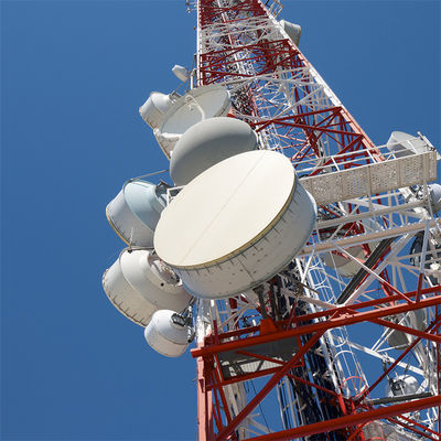Gsm 60m Autoportante torre reticola base per gambe Poliestere in polvere rivestimento Bts Quattro gambe Radio Comunicazione Torre di antenna metallica