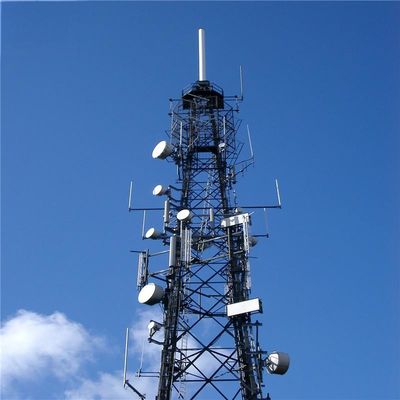 150 piedi 200 piedi torre di acciaio autosufficiente pannello solare 50 km reti wireless torre di telecomunicazioni