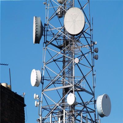 150 piedi 200 piedi torre di acciaio autosufficiente pannello solare 50 km reti wireless torre di telecomunicazioni