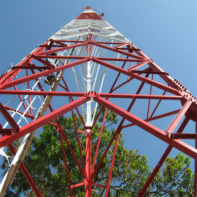 5G antenna wireless torre 4 gambe angolo acciaio ferro torre a reticolo autoportante