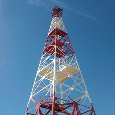 60 gradi angolo 4 gambe angolare auto-supporto reticola torre di comunicazione di acciaio torre